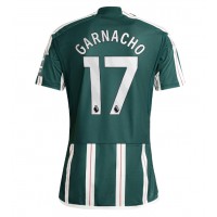 Manchester United Alejandro Garnacho #17 Vieraspaita 2023-24 Lyhythihainen